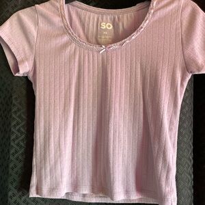 SO Lavender Knit Tee
